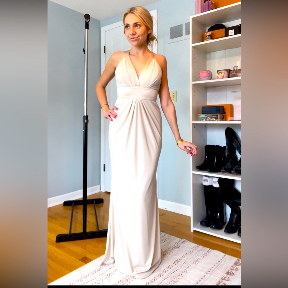 Vera Wang Champagne Bridesmaid Dress